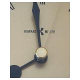 P - Vintage Howard Miller 8-Inch Brass Arch Quartz Mantel Clock