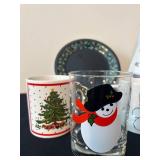P - Christmas Mug, Plate, and Angel Collection with Dunoon Stoneware