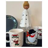 P - Christmas Mug, Plate, and Angel Collection with Dunoon Stoneware