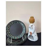 P - Christmas Mug, Plate, and Angel Collection with Dunoon Stoneware