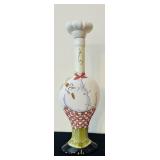 P - Ceramic Chef Bottle Decanter and Decorative Bowl by Carrie Olsen Garrard