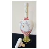 P - Ceramic Chef Bottle Decanter and Decorative Bowl by Carrie Olsen Garrard