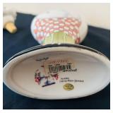 P - Ceramic Chef Bottle Decanter and Decorative Bowl by Carrie Olsen Garrard