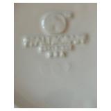 K - Vintage Heathcote Pottery White Dinnerware Set, Service for 8 Plus Serving Pieces