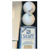 K - Mixed Lot of Golf Balls Including Strata, Titleist, Srixon, Ultra, Staff, Singapore and Bullet