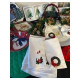 P - Holiday Kitchen and Table Decor Collection with Christmas Theme