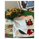 P - Holiday Kitchen and Table Decor Collection with Christmas Theme