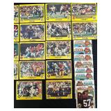 DR - Large Collection of 1980 Topps NFL Football Trading Cards Assorted Players and Teams