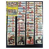 DR - Large Collection of 1980 Topps NFL Football Trading Cards Assorted Players and Teams