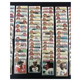 DR - Large Collection of 1980 Topps NFL Football Trading Cards Assorted Players and Teams