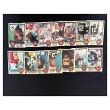 DR - Large Collection of 1980 Topps NFL Football Trading Cards Assorted Players and Teams