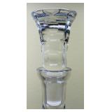 DR - Set of 3 Vintage Cut Glass Pitchers and Decanter, Tallest 12 Inches