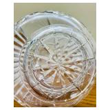 DR - Set of 3 Vintage Cut Glass Pitchers and Decanter, Tallest 12 Inches