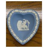 DR - Collection of Porcelain and Ceramic Decorative Pieces including Wedgwood Heart Dish and Bird Figurine