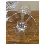 DR - Vintage Crystal Decanter with Stopper and 4 Glasses Set