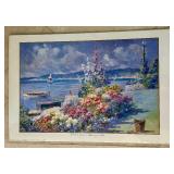 DR - Unframed Abbott F. Graves Flowers by the Bay Art Print