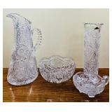 DR - Vintage Wolfl 24% Lead Hand Cut Czech Crystal Tableware Collection