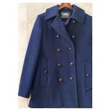 P - Mackintosh Authentic Wool Peacoat Navy Blue Double-Breasted