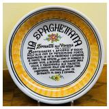 P - Pair of Large Orvieto Italian Recipe Ceramic Plates