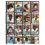 DR - Collection of Vintage 1978 Topps NFL Football Linebacker Trading Cards