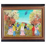 P - Russian Nesting Dolls, Hand-Painted Plates, and Signed Folk Art Painting