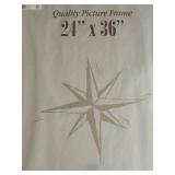 P - Cost Plus World Market 24 x 36 Inch Picture Frame Genuine Hardwood