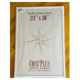 P - Cost Plus World Market 24 x 36 Inch Picture Frame Genuine Hardwood