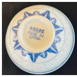 DR - Set of 8 Blue and White Chinese Porcelain Rice Bowls with 8 Matching Spoons