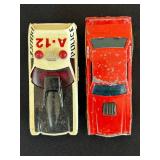 P - Lot of 10 Vintage Diecast Toy Cars and Motorcycles Including Hot Wheels