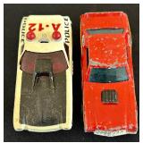 P - Lot of 10 Vintage Diecast Toy Cars and Motorcycles Including Hot Wheels