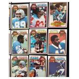DR - Collection of Vintage NFL Football Trading Cards - Assorted Teams and Players