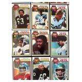 DR - Collection of Vintage NFL Football Trading Cards - Assorted Teams and Players