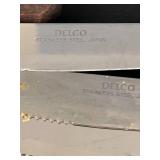 P - Collection of Pots, Pans, Knives, and Glass Bakeware Kitchenware Set