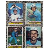 K - Set of Vintage Montreal Expos Baseball Cards