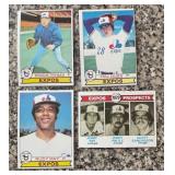 K - Set of Vintage Montreal Expos Baseball Cards