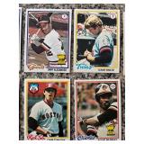 K - Collection of Vintage 1978 Topps Baseball Cards Featuring Notable Players