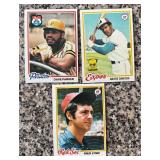 K - Collection of Vintage 1978 Topps Baseball Cards Featuring Notable Players