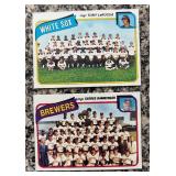 K - Lot of Vintage Baseball Cards Including Teams and Players