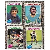 K - Collection of Vintage Hockey Sports Cards Assorted Teams