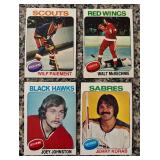 K - Collection of Vintage Hockey Sports Cards Assorted Teams