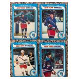 K - Set of Vintage New York Rangers Hockey Cards