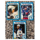 K - Set of Vintage New York Rangers Hockey Cards