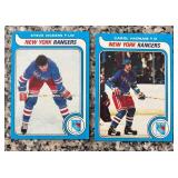 K - Set of Vintage New York Rangers Hockey Cards