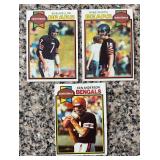 K - Lot of Vintage Quarterback Football Trading Cards