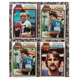 K - Lot of Vintage Quarterback Football Trading Cards