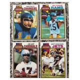 K - Lot of Vintage Quarterback Football Trading Cards