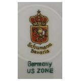 K - Pair of Vintage Schumann Bavaria Reticulated Porcelain Bowls with Floral Design