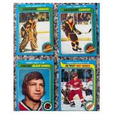 K - Collection of Vintage Hockey Sports Cards Featuring Multiple NHL Teams