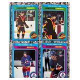 K - Collection of Vintage Hockey Sports Cards Featuring Multiple NHL Teams