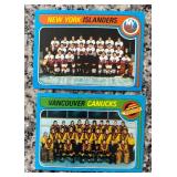 K - Collection of Vintage Hockey Sports Cards Featuring Multiple NHL Teams